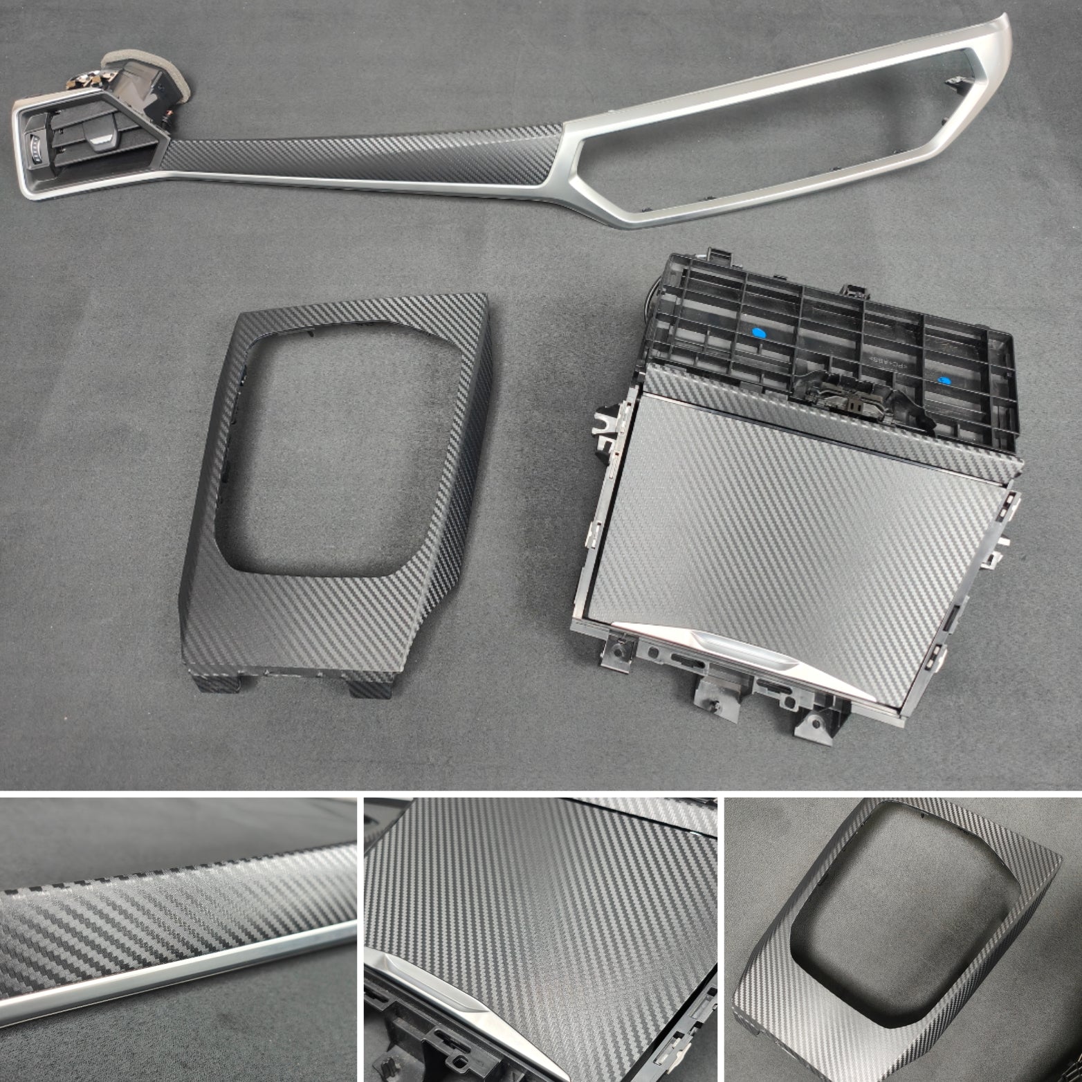 BMW G20 G21 INTERIOR TRIM SET - 3D MATT BLACK CARBON